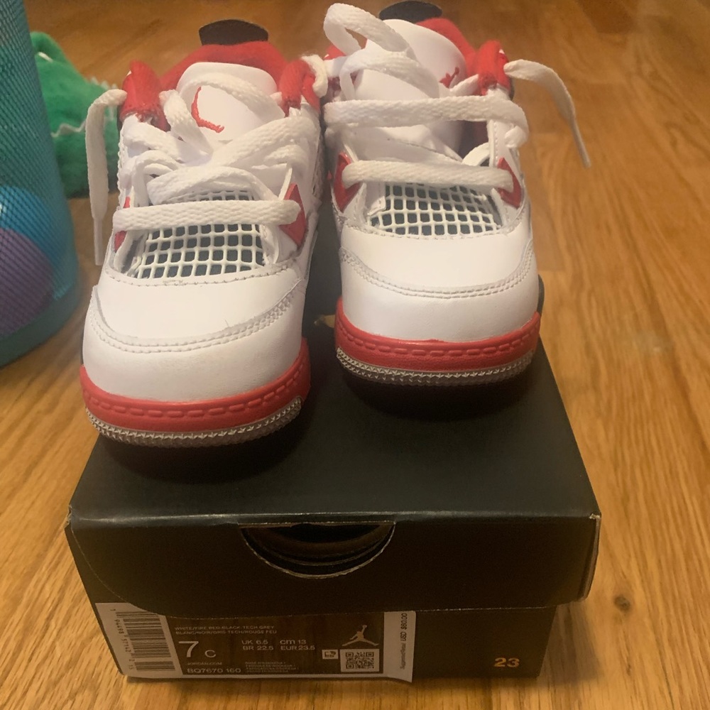 Fire red 4's